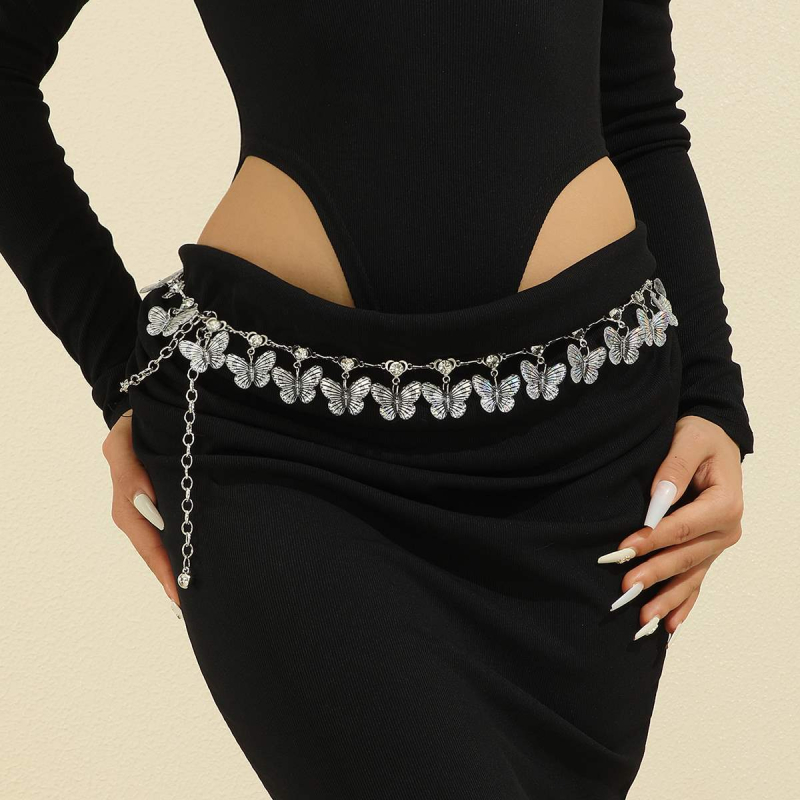 Μεταλλική αλυσίδα μέσης, αγκράφα από κράμα, κούμπωμα με βελόνα, πλάτος <2 cm, Άνοιξη 2025