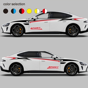 Autó oldalsó vonal Reflektív matrica – univerzális, két darabos készlet, felszerelés vákuumcsöves