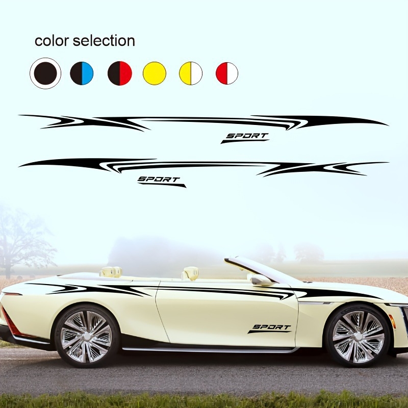 Autó oldalsó vonal Reflektív matrica – univerzális, két darabos készlet, felszerelés vákuumcsöves