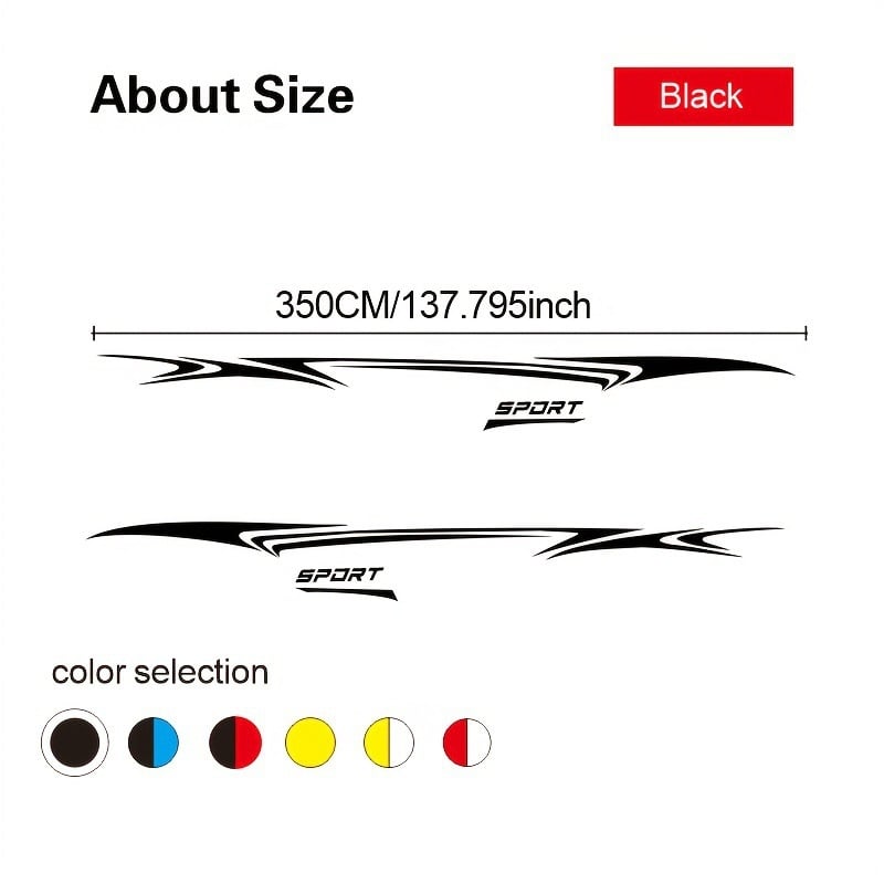 Autó oldalsó vonal Reflektív matrica – univerzális, két darabos készlet, felszerelés vákuumcsöves