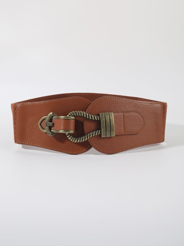 Mākslīgās ādas vidukļa josta, daudzpusīgs stils, vienkāršs gredzenveida josta, garums 60–80 cm, piemērots visām sezonām