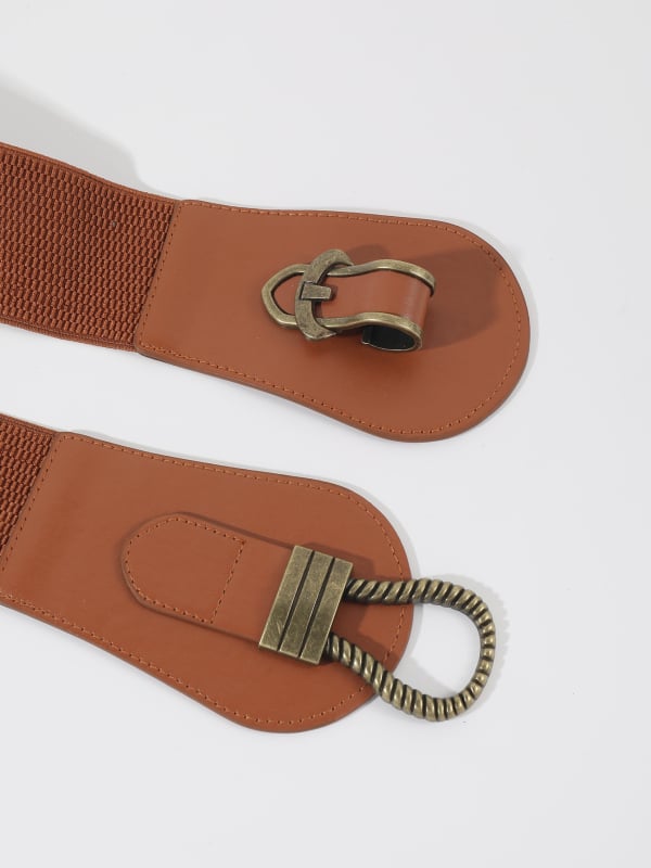 Mākslīgās ādas vidukļa josta, daudzpusīgs stils, vienkāršs gredzenveida josta, garums 60–80 cm, piemērots visām sezonām