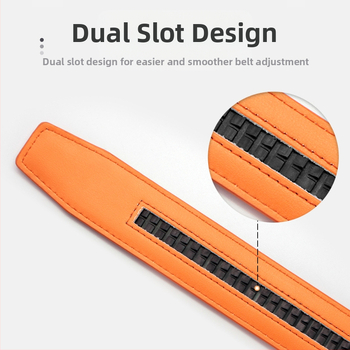 Ανδρική δερμάτινη ζώνη με αυτόματη αγκράφα, γνήσιο δέρμα, διπλό στρώμα βοείου δέρματος, αγκράφα από κράμα