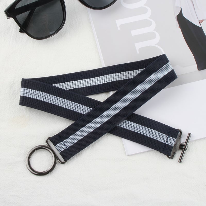 Kanvas josta ar sakausējuma sprādze, āķa aizdare, pruhveidīgs dizains, 2025. gada pavasaris