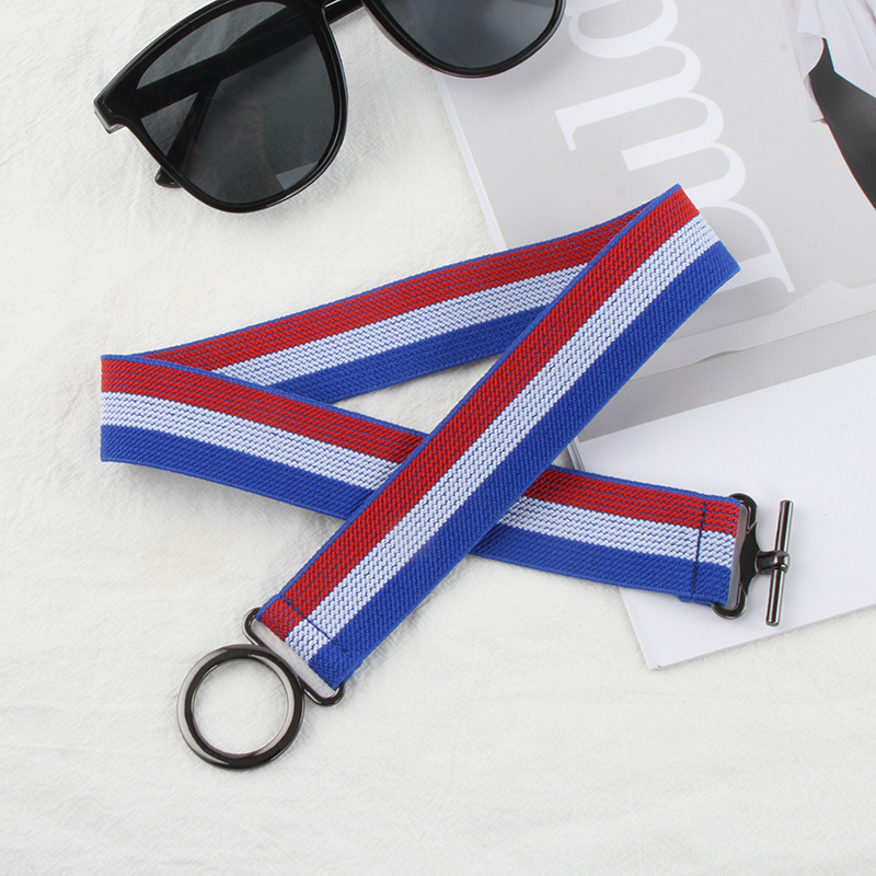 Kanvas josta ar sakausējuma sprādze, āķa aizdare, pruhveidīgs dizains, 2025. gada pavasaris