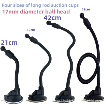 Автомобилен държач за телефон, шарнирна глава, удължена вакуумна чашка, дълга пръчка, универсален адаптер — модел RST-X28