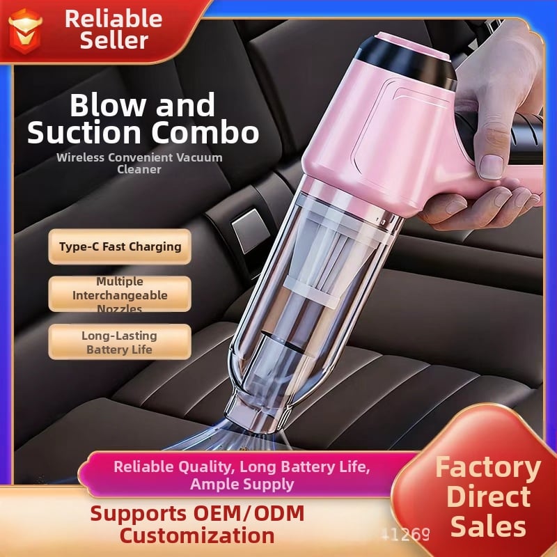 Ασύρματος χειροκίνητος καθαριστής αυτοκινήτου και σπιτιού, 50W, Τάση έως 36V, Ενσωματωμένη μπαταρία 1001–1600 mAh, Δοχείο σκόνης, Διάρκεια λειτουργίας 0–1 h