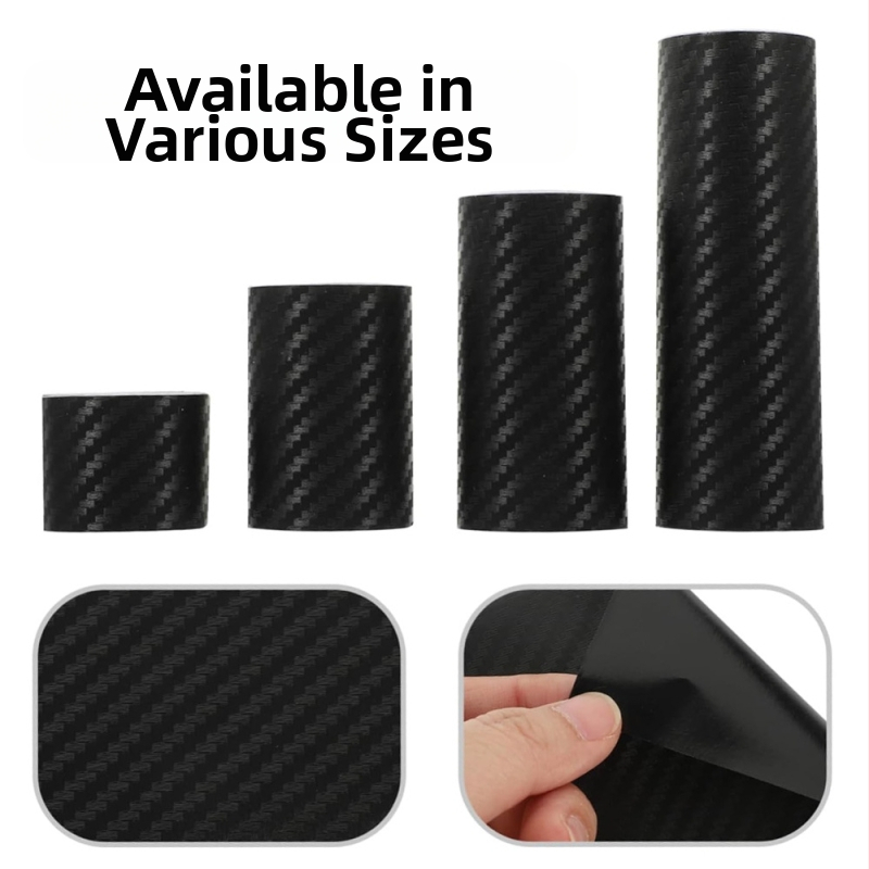 Hao Kuang Ochranná nálepka z uhlíkových vlákien pre auto, lepiaci typ, vzor z uhlíkových vlákien