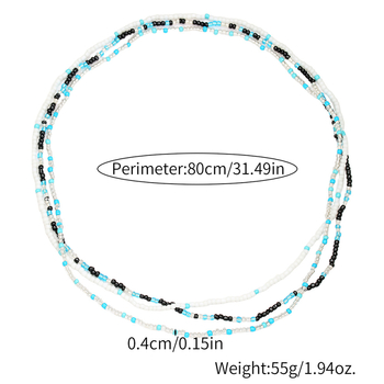 Ζώνη μέσης με χάντρες ρυζιού, διαμαντό-επεξεργασία, διπλή και πολυεπίπεδη ελαστική κατασκευή, unisex γεωμετρικό στυλ, εξωτικό, φθινόπωρο 2025