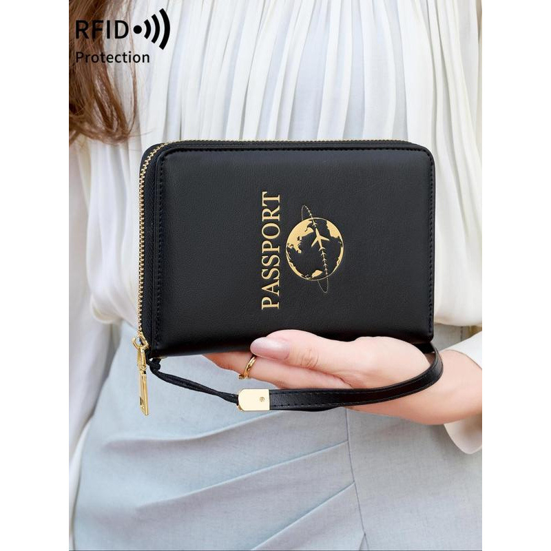 Θήκη Διαβατηρίου και Εγγράφων με Θήκη για Κάρτες, Corduroy, Unisex, Διασυνοριακό Τρέντ