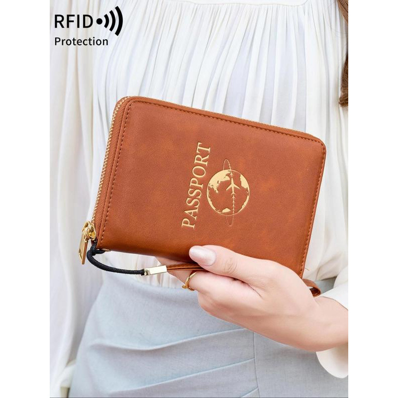 Θήκη Διαβατηρίου και Εγγράφων με Θήκη για Κάρτες, Corduroy, Unisex, Διασυνοριακό Τρέντ