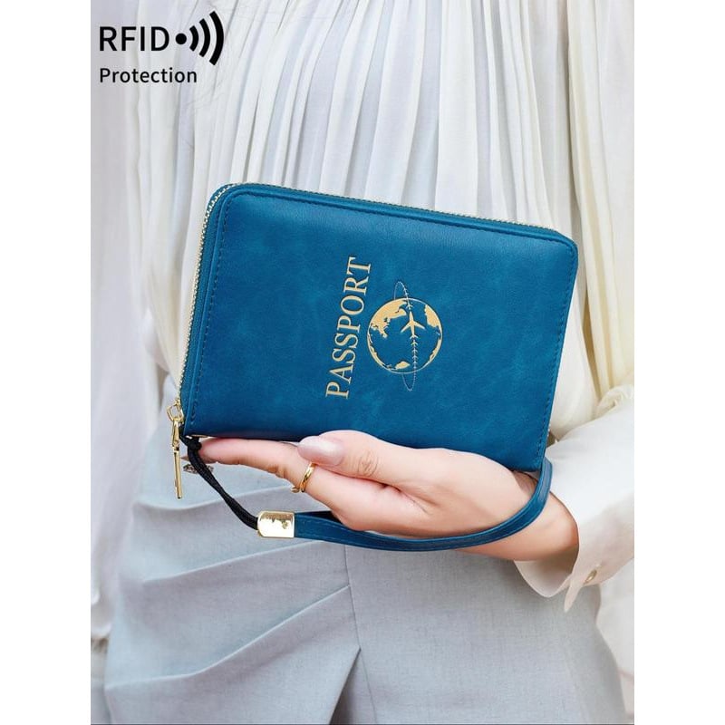 Θήκη Διαβατηρίου και Εγγράφων με Θήκη για Κάρτες, Corduroy, Unisex, Διασυνοριακό Τρέντ