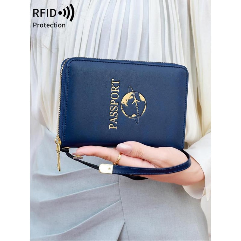 Θήκη Διαβατηρίου και Εγγράφων με Θήκη για Κάρτες, Corduroy, Unisex, Διασυνοριακό Τρέντ