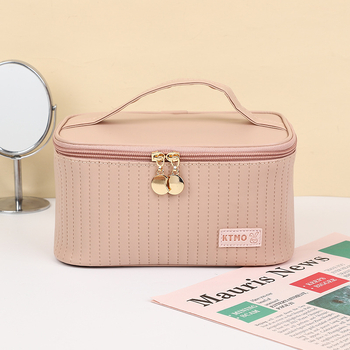KTMO Τσαντάκι Μακιγιάζ με ανάγλυφη υφή υπερήχων, PU Δέρμα, Αστικός Μινιμαλισμός, Για Γυναίκες, Καθημερινή Χρήση