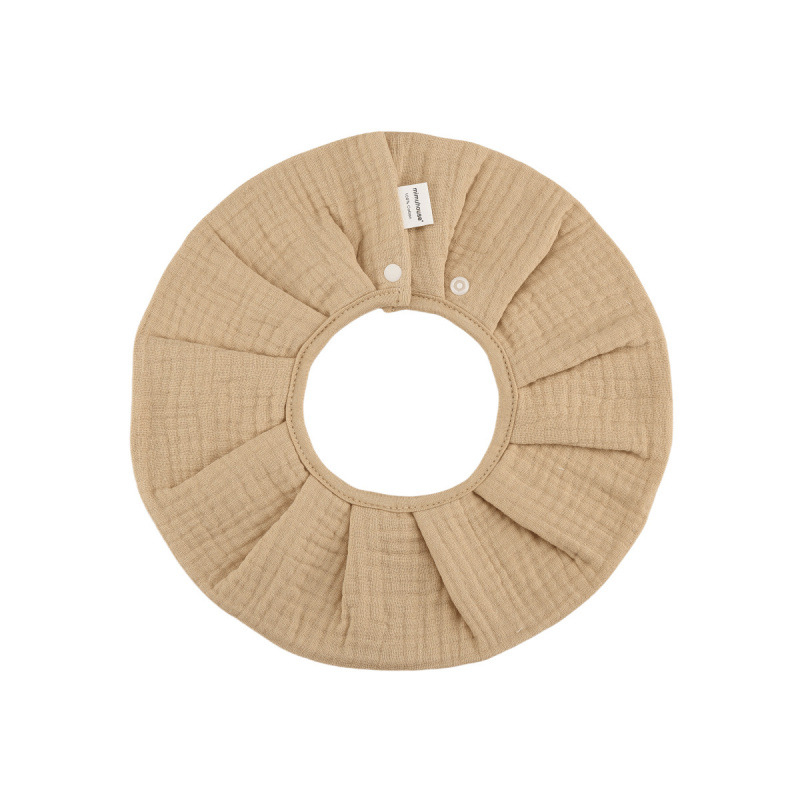 Dječji podbradnik sa šest slojeva pamučne gaze, 360° rotirajući, džepić za pljuvačku, upijajući, za novorođenčad i djecu do 3 godine