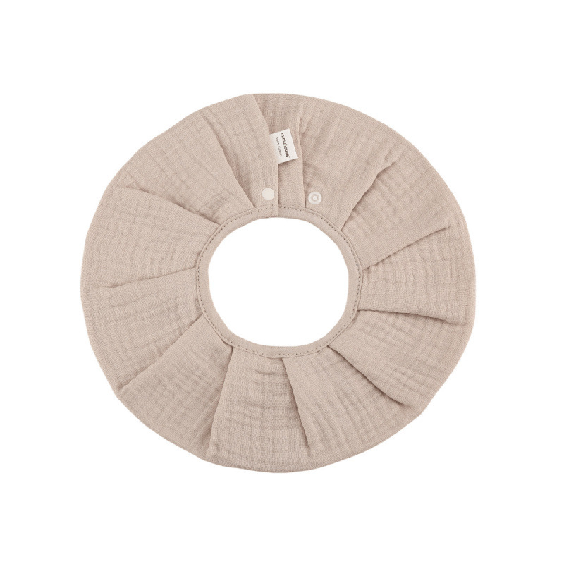 Dječji podbradnik sa šest slojeva pamučne gaze, 360° rotirajući, džepić za pljuvačku, upijajući, za novorođenčad i djecu do 3 godine