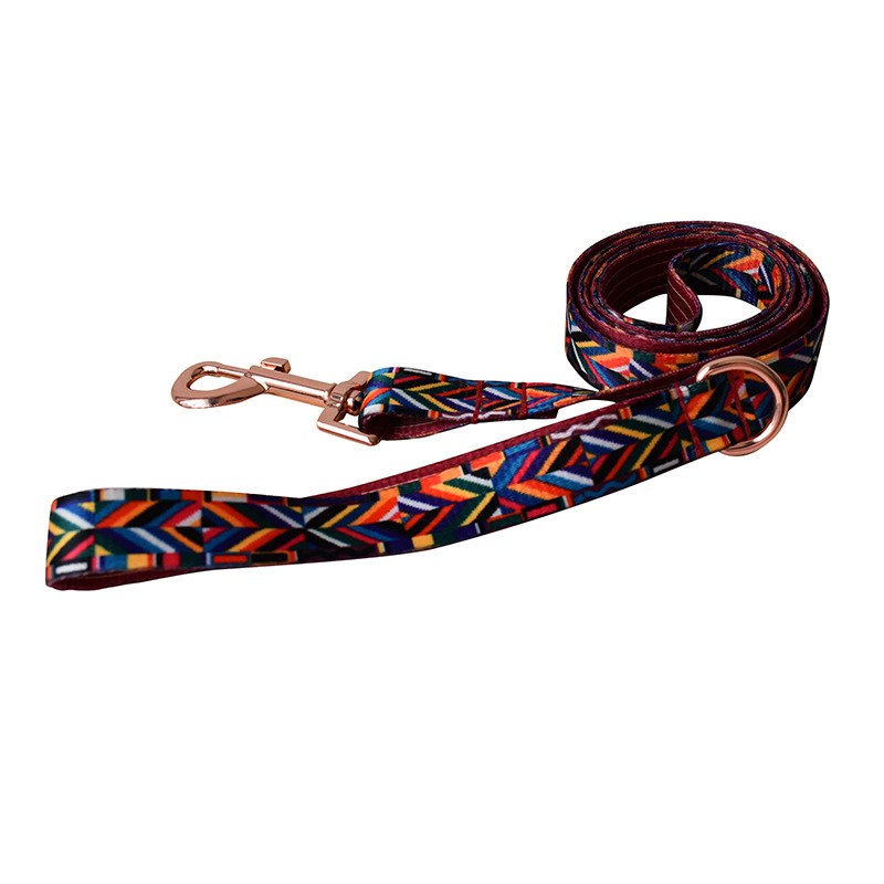 Suņu kaklasaite – neilons, raksts Color Grid, zīmols FOUCOTO