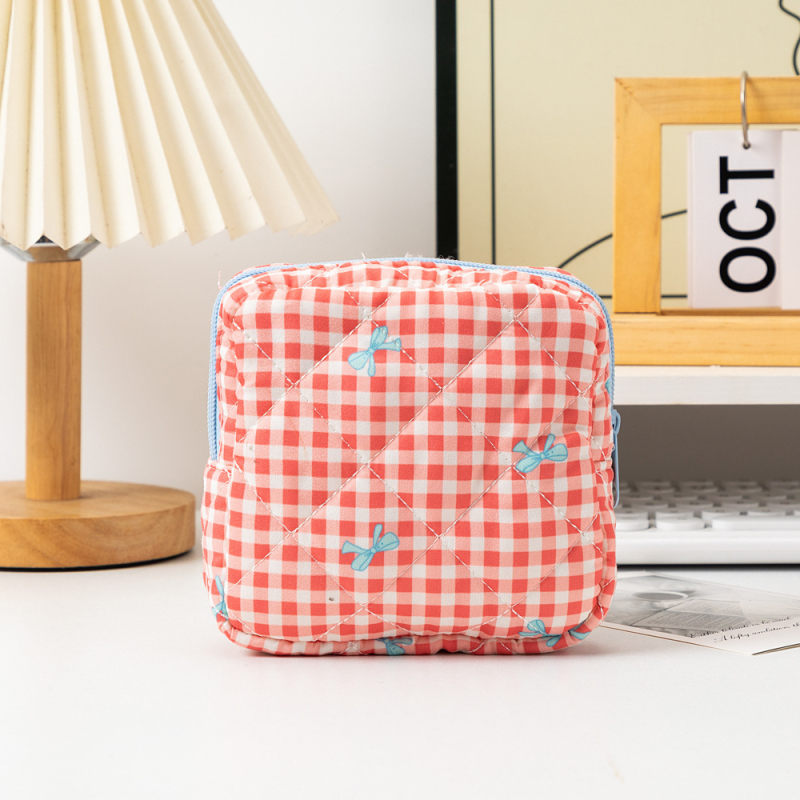 Geantă de cosmetică, model floral, poliester, respirabilă și extensibilă, unisex