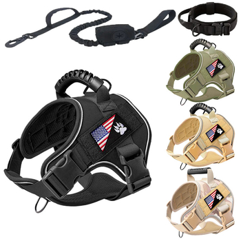 Σετ περιλαίμιου και λουριού για κατοικίδια, αναδιπλούμενο λουρί, πολυεστέρας, μοντέλο 905