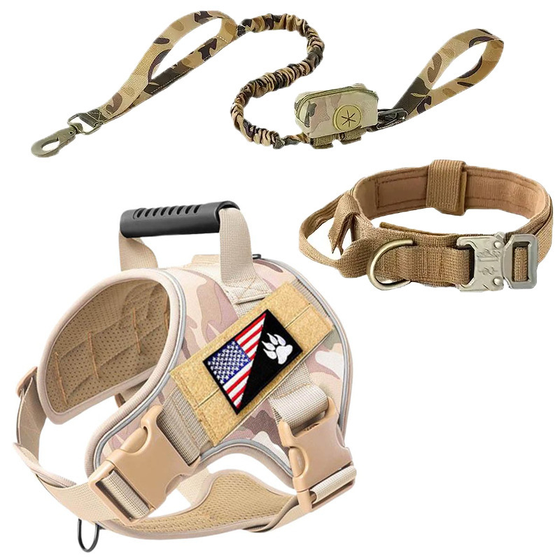 Σετ περιλαίμιου και λουριού για κατοικίδια, αναδιπλούμενο λουρί, πολυεστέρας, μοντέλο 905