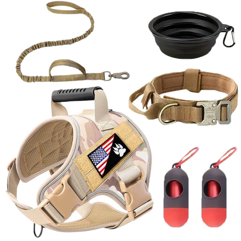 Σετ περιλαίμιου και λουριού για κατοικίδια, αναδιπλούμενο λουρί, πολυεστέρας, μοντέλο 905