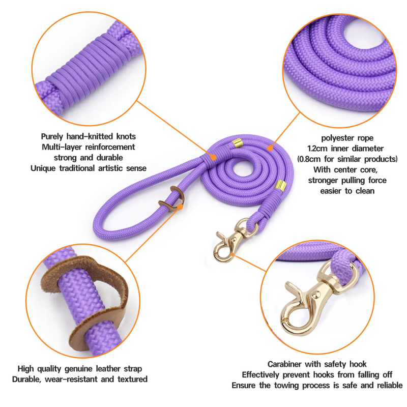 WAOPET Κολάρο σκύλου από βελούδο και σετ λουριών από νάιλον, CC541+LL541, μη ελκτικό