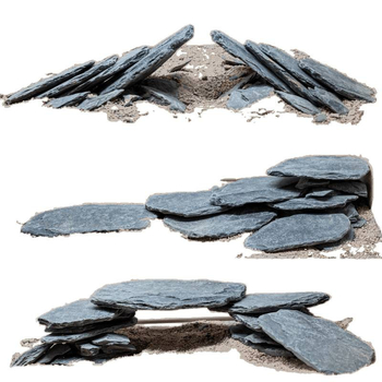 Ακουαριου Τοπίο Λίθου – Φυσικός σχιστόλιθος, λεπτές πλάκες για ρυάκι ενυδρείου, μοντέλο TZd4rHWc