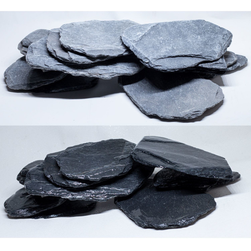 Piatră Peisaj pentru Acvariu – șist natural, plăci subțiri pentru râu în acvariu, model TZd4rHWc