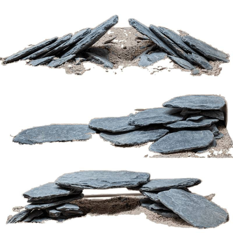 Piatră Peisaj pentru Acvariu – șist natural, plăci subțiri pentru râu în acvariu, model TZd4rHWc