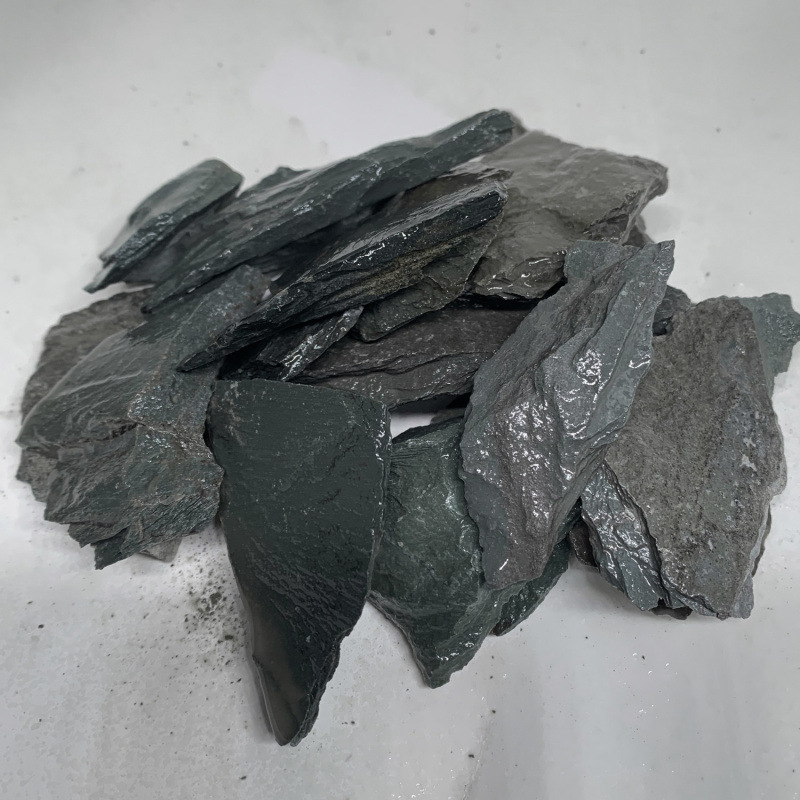 Piatră Peisaj pentru Acvariu – șist natural, plăci subțiri pentru râu în acvariu, model TZd4rHWc