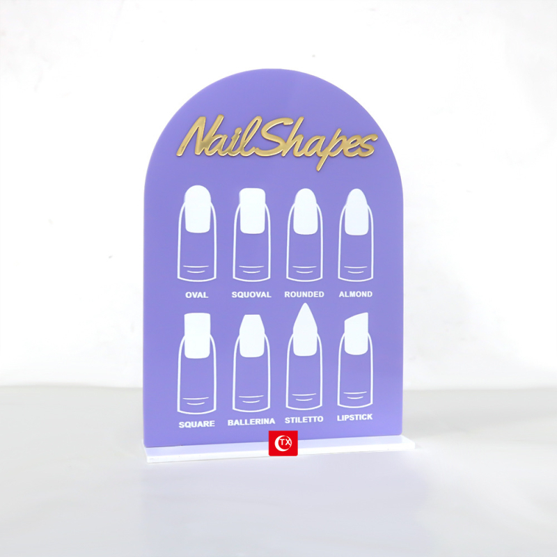 TX πλαστικό στήριγμα προβολής νυχιών, INS στυλ, με τόξο σχήμα