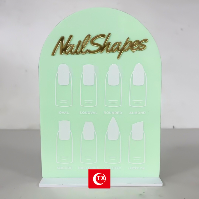 TX πλαστικό στήριγμα προβολής νυχιών, INS στυλ, με τόξο σχήμα