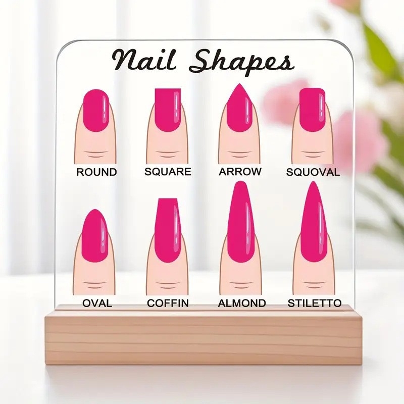 TX πλαστικό στήριγμα προβολής νυχιών, INS στυλ, με τόξο σχήμα