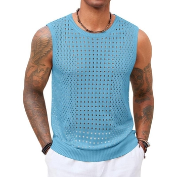 Vīriešu bez piedurknēm veste ar sietveida aizmuguri, svītrota Corduroy audums, 2025. gada pavasaris