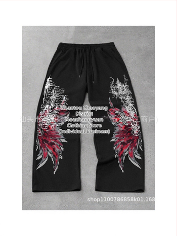 Ανδρικά cargo παντελόνια, φαρδιά γραμμή, μακριά, μεσαία μέση, κλείσιμο με κορδόνι