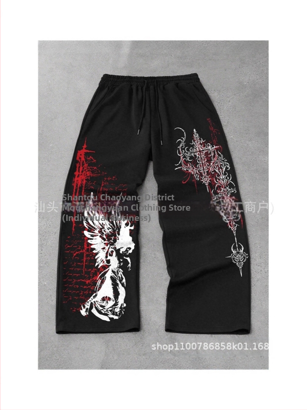 Cargo nohavice, voľný strih, dlhé, stredný pás, zapínanie šnúrkou