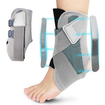 Глезенна стабилизираща шина за спорт — защита при навяхвания, еластична компресия; Защита: глезен; Модел JK474; Основен материал: Diving Material; Подходяща за възрастни; Спортове: Фитнес, Спорт, Ежедневие