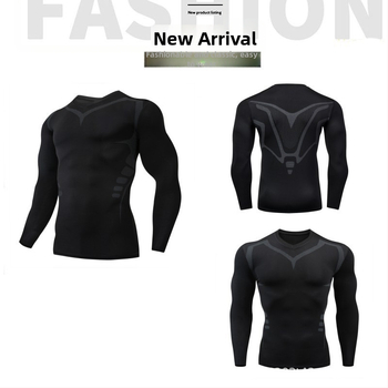 Ανδρικό σετ αθλητικής ένδυσης — γρήγορο στέγνωμα, υψηλή ελαστικότητα, εφαρμογή στενή, πολυεστέρας 90%