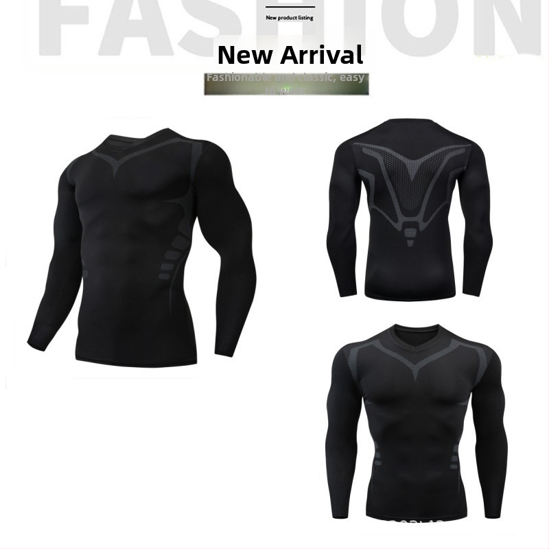 Ανδρικό σετ αθλητικής ένδυσης — γρήγορο στέγνωμα, υψηλή ελαστικότητα, εφαρμογή στενή, πολυεστέρας 90%