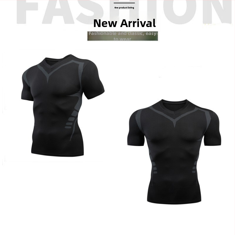 Ανδρικό σετ αθλητικής ένδυσης — γρήγορο στέγνωμα, υψηλή ελαστικότητα, εφαρμογή στενή, πολυεστέρας 90%