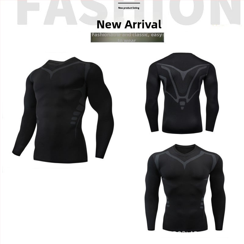 Ανδρικό σετ αθλητικής ένδυσης — γρήγορο στέγνωμα, υψηλή ελαστικότητα, εφαρμογή στενή, πολυεστέρας 90%