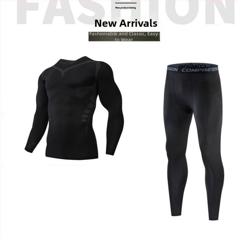 Ανδρικό σετ αθλητικής ένδυσης — γρήγορο στέγνωμα, υψηλή ελαστικότητα, εφαρμογή στενή, πολυεστέρας 90%