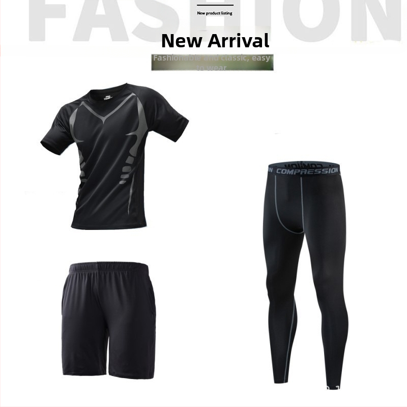 Ανδρικό σετ αθλητικής ένδυσης — γρήγορο στέγνωμα, υψηλή ελαστικότητα, εφαρμογή στενή, πολυεστέρας 90%
