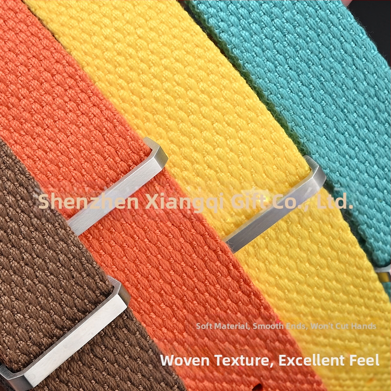 Каишка за часовник — ленена, метален пръстен, произход Шънжен, марка Cheung kei, лято 2025