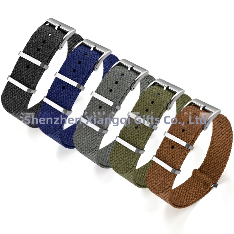 Каишка за часовник — ленена, метален пръстен, произход Шънжен, марка Cheung kei, лято 2025