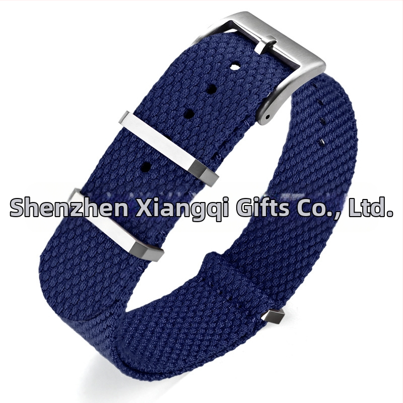 Λουράκι ρολογιού — λινό, μεταλλικός δακτύλιος, προέλευση Shenzhen, μάρκα Cheung kei, καλοκαίρι 2025