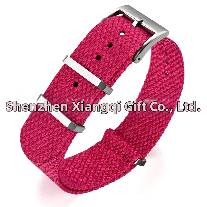 Λουράκι ρολογιού — λινό, μεταλλικός δακτύλιος, προέλευση Shenzhen, μάρκα Cheung kei, καλοκαίρι 2025