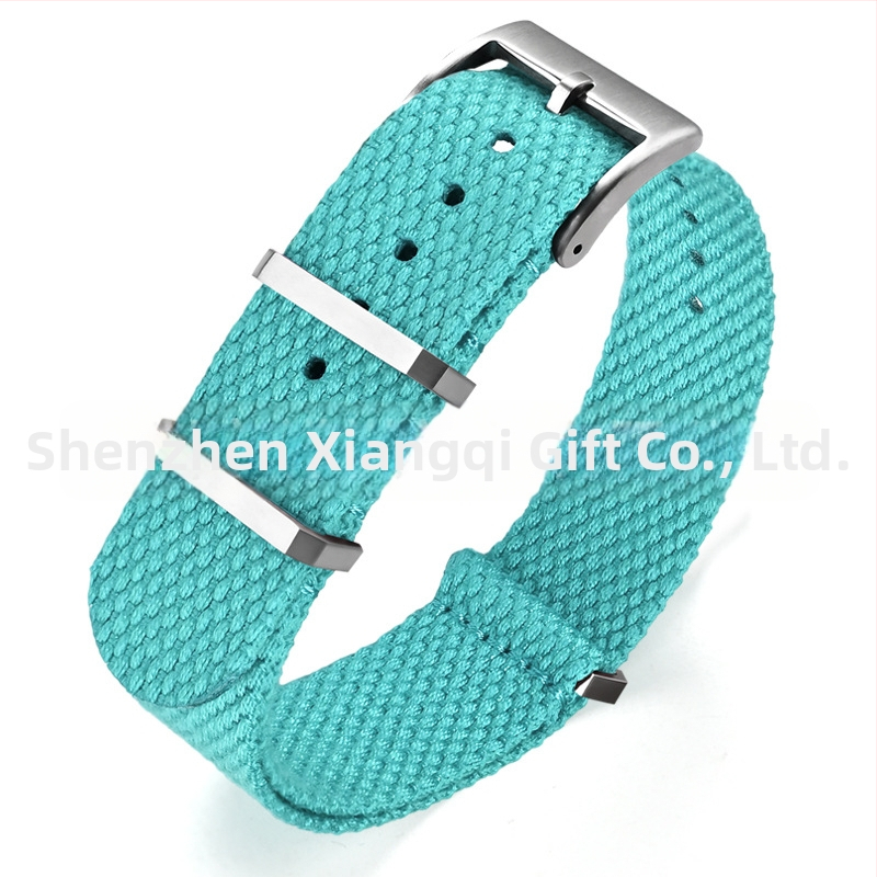 Λουράκι ρολογιού — λινό, μεταλλικός δακτύλιος, προέλευση Shenzhen, μάρκα Cheung kei, καλοκαίρι 2025