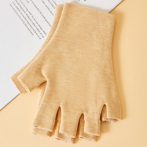 Universālas pašsiltējošas puspirkstu cimdi, silti un izturīgi pret nolietošanos, Flip Cover stils, Ice Silk–kokvilnas maisījums