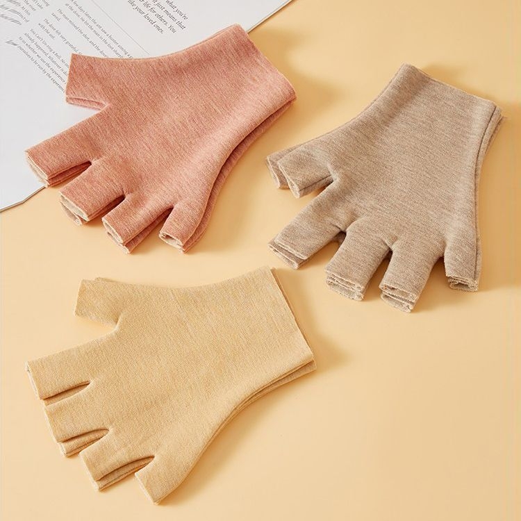 Universālas pašsiltējošas puspirkstu cimdi, silti un izturīgi pret nolietošanos, Flip Cover stils, Ice Silk–kokvilnas maisījums